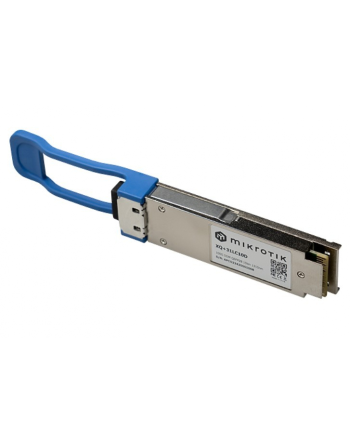 Mikrotik Moduł Przekaźników Sieciowych Swiatłowód 100000 Mbit S Qsfp28 1309 Nm (Xq+31Lc10D) główny