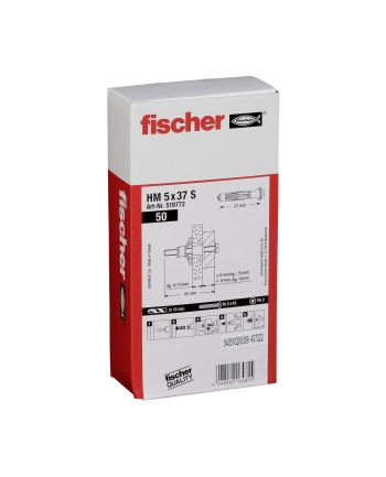 Fischer Kotwa do pustaków ściennych 519772 10Mm 50Szt. nr 2