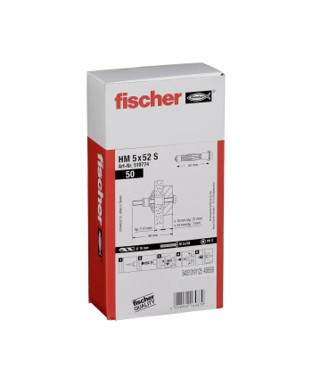Fischer Kotwa do pustaków ściennych 519774 10Mm 50Szt. nr 1