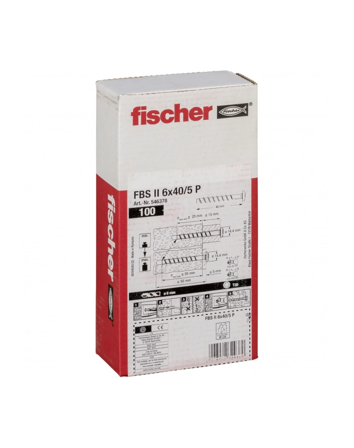 Fischer Ultracut Fbs Ii 6X40/5 Śruba Do Betonu 100 (546378) główny