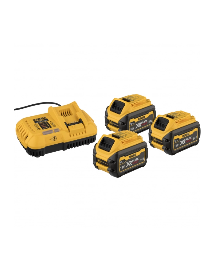 DeWALT zestaw 3 akumulatorów 54V Li-Ion 9,0Ah + ładowarka DCB118X3 główny