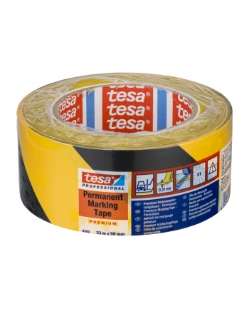Tesa Taśma Oznaczeniowa Żółto Czarna 50mm X 33m 4169 nr 1