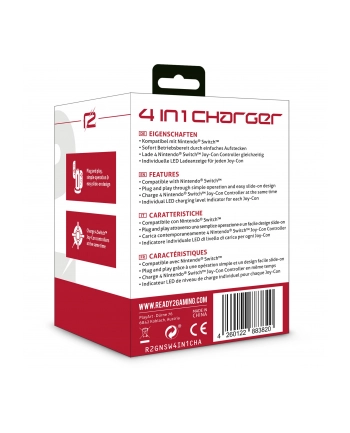 Ready2Gaming Nintendo Switch 4 In 1 Charger R2GNSW4IN1CHA nr 1