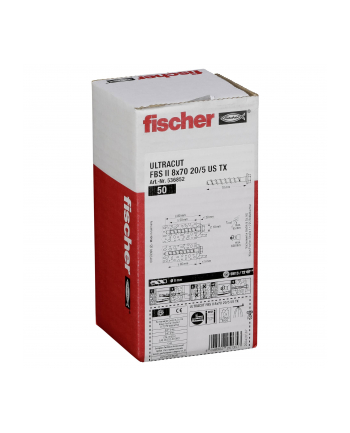 Fischer Ultracut Śruba do Betonu FBS II 8x70 20/5 US TX 536852