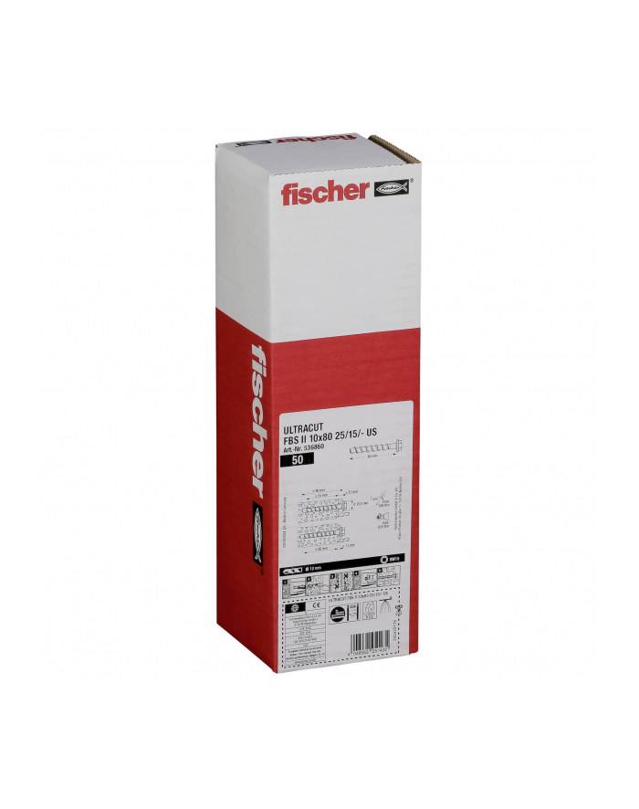 Fischer Śruba Do Betonu Ultracut Fbs Ii 10X80 50Szt główny