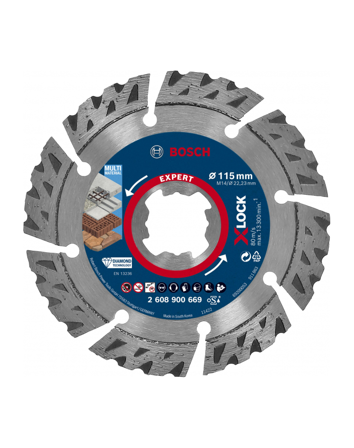Bosch Accessories Tarcza tnąca diamentowa EXPERT MultiMaterial X-LOCK 2608900669 główny