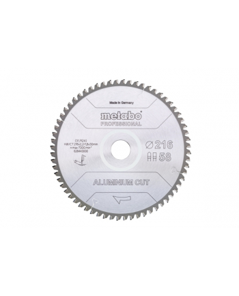 Metabo Aluminium Hw/Ct 216X2.2/1.8X30 Z58 Fz/Tz 5 Ujemny (628443000) nr 2
