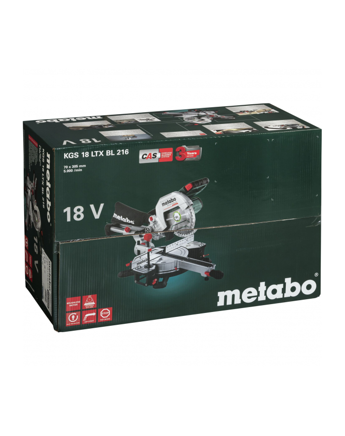 Metabo Kgs 18 Ltx Bl 216 Akumulatorowa Ukośnica 18V (614216850) główny