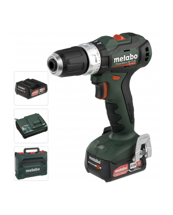 Akumulatorowa wiertarko-wkrętarka Metabo PowerMaxx BS 12 BL + metaBOX - 2 akumulatory Li-Power 12V/2.0Ah