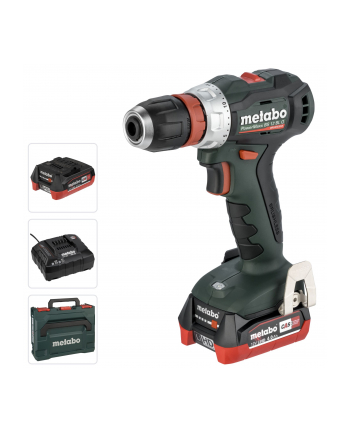 Akumulatorowa wiertarko-wkrętarka Metabo PowerMaxx BS 12 BL Q + metaBOX - 2 akumulatory LiHD 12V/4.0Ah