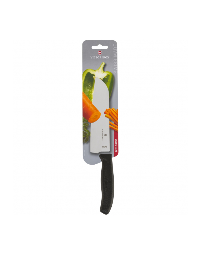 Victorinox Nóż Kuchenny Szerokie Ostrze, 17cm, Czarny (6850317B) główny