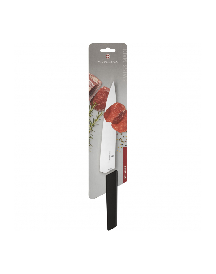 Nóż do porcjowania, 22 cm, czarny Victorinox  6.9013.22B główny