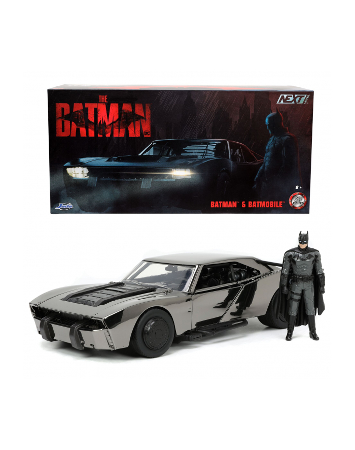 Jada Toys Vehiculo Batmobile + Figura Batman Metal Batman Dc Comics 1 24 główny