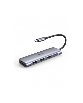 Ugreen Adapter 5w1 Hub USB-C do 2x USB 3.0 + HDMI + SD/MicroSD + PD (70411) nr 2