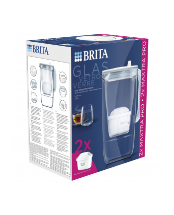 BRITA Glass 2,5 l +2 filtry MAXTRA PRO ALL-IN-ONE