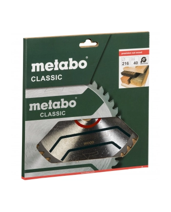 Metabo Piła tarczowa HW/CT 216x30mm 40 WZ 628060000 nr 1