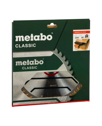 Metabo Tarcza pliarska HW/CT 254x30 48 WZ 628061000 nr 1