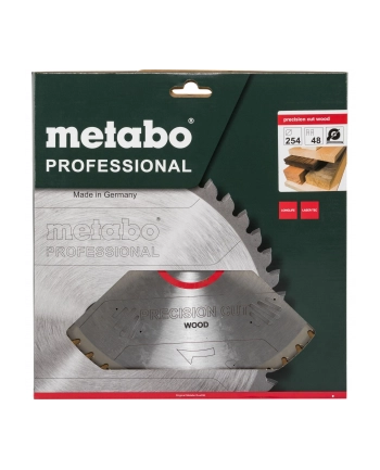 Metabo Piła tarczowa HW/CT 0 254x30 z=48 Wz 5° neg. preclsion cut 628221000 nr 1