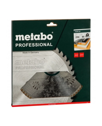 PIŁA TARCZOWA DO METALI SZLACHETNYCH HW/CT 254 x 30, 60 ZP/ZT, 5° UJEMNY 628223000 METABO nr 1