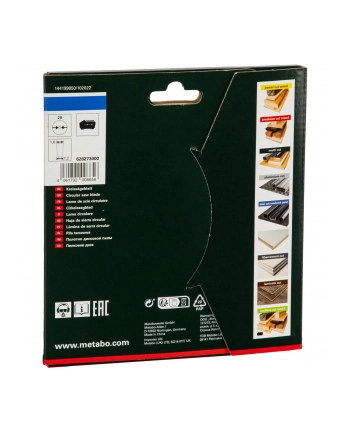 Metabo HW/CT 165x20 Z40 FZFA/FZFA 4 628273000 nr 2