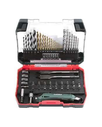 Metabo Zestaw wierteł 55-częściowy (wiertła do metalu, kamienia, drewna) PROMOTION w walizce (626 707 000) 626707000 nr 1