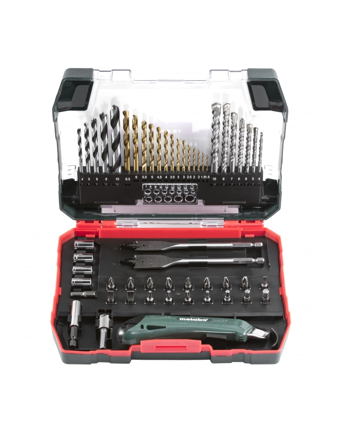 Metabo Zestaw wierteł 55-częściowy (wiertła do metalu, kamienia, drewna) PROMOTION w walizce (626 707 000) 626707000 główny