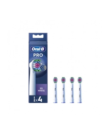 oral-b Doustny-B | Wymienne główki szczoteczki do zębów | EB18-4 3D Biały Pro | Głowice | Dla dorosłych | Liczba główek szczoteczki w zestawie: 4 | Biały nr 2