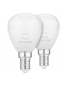 PHILIPS HUE White and Color ambiance Inteligentna żarówka E14 kulka 2szt (929003573602) - nr 1