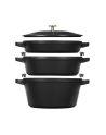 zwilling Zestaw 3 naczyń żeliwnych z pokrywką Staub - 24 cm, Czarny - nr 5