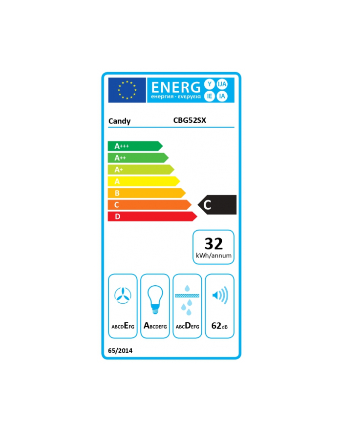 Okap CANDY CBG52SX główny