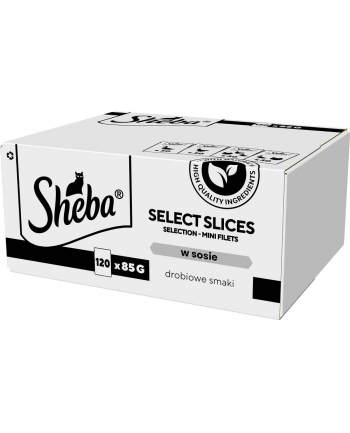 SHEBA Selection Select Slices Drobiowe smaki w sosie - Mokra karma dla kota 120x85g