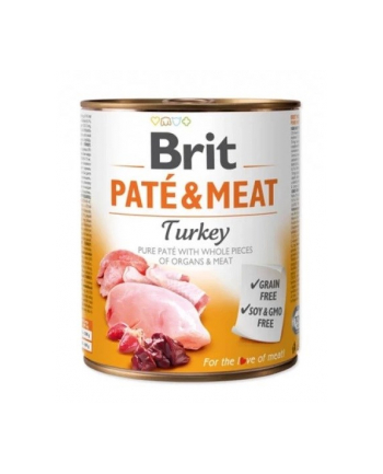 Karma BRIT PATÉ 'amp; MEAT z indykiem dla psa 800g
