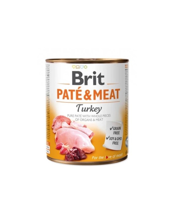 Karma BRIT PATÉ 'amp; MEAT z indykiem dla psa 800g główny