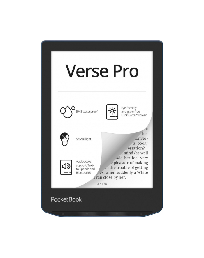 Ebook PocketBook Verse Pro 634 6''; 16GB Wi-Fi Azure Blue główny