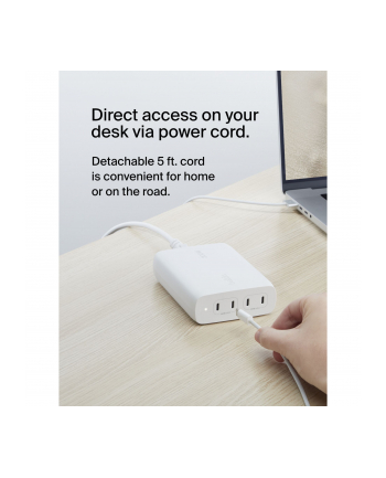 BELKIN ŁADOWARKA 4X PORT USB-C GAN 200W, BIAŁA
