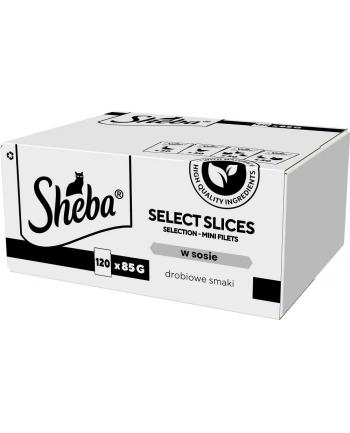 SHEBA Selection Select Slices Drobiowe smaki w sosie - Mokra karma dla kota 120x85g nr 1