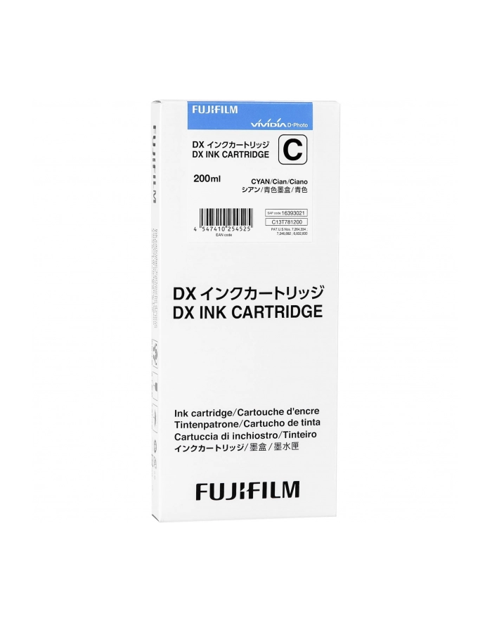 FUJIFILM DX INK CARTRIDGE 200 ML CYAN główny