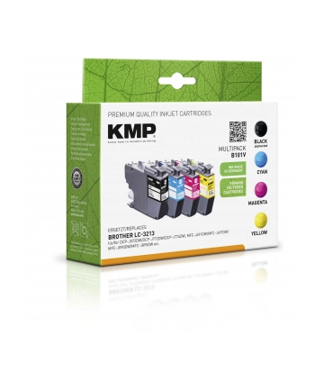Kmp B101V - 4-pack black yellow cyan magenta compatible ink cartridge (alternative for: Brother LC3213BK LC3213C LC3213M (15394005) nr 2