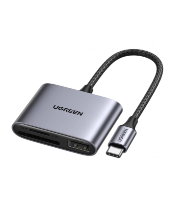 UGREEN CZYTNIK KART + USB, CM387, USB-C (CZARNY) nr 1