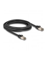 DeLOCK RJ-45 network cable Cat.6a U/FTP ultra flexible (Kolor: CZARNY, 3 meters, inner stainless steel jacket) - nr 5