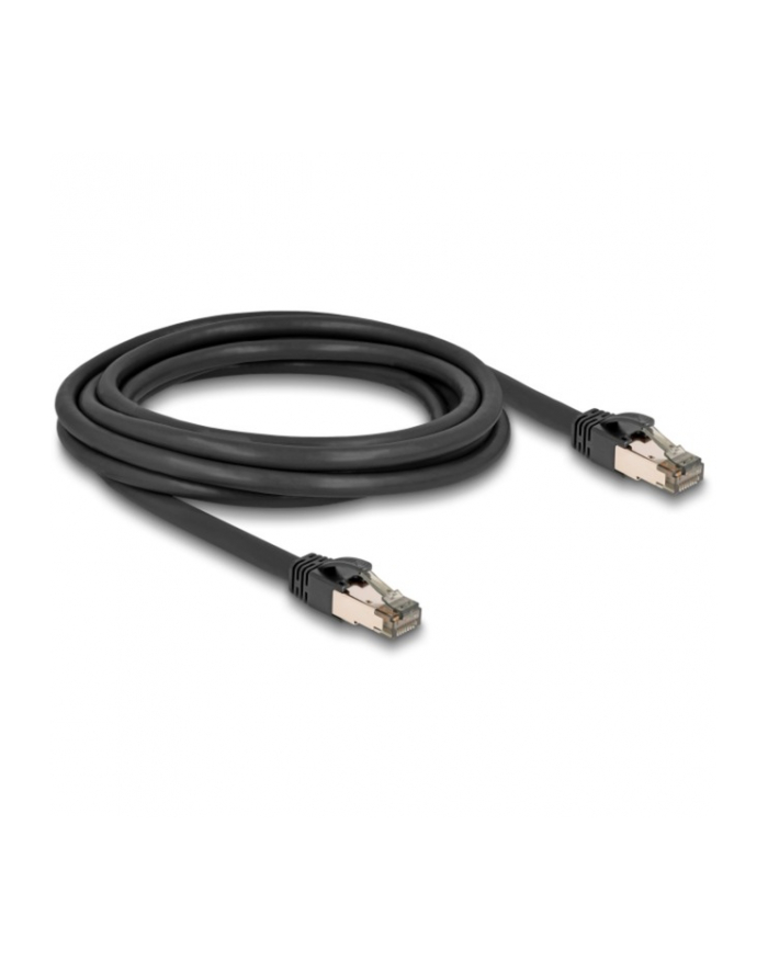 DeLOCK RJ-45 network cable Cat.6a U/FTP ultra flexible (Kolor: CZARNY, 3 meters, inner stainless steel jacket) główny