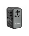 verbatim Adapter podróżny UTA-06 32121 ładowarka  GaN  PD 100W, QC 4+,  2x USB-C, 2x USB-A, 180 krajów - nr 8