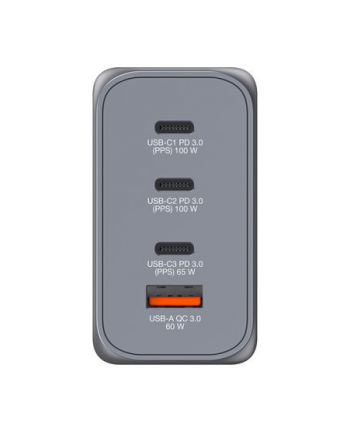 verbatim Ładowarka GNC-200 32204 GaN 200W, PD 3.0, QC 3.0,  3x USB-C, 1x USB-A, UE/UK