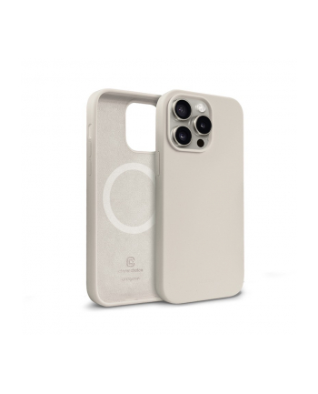crong Etui Color Cover Magnetic - iPhone 15 Pro MagSafe Kamienny beż