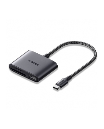 UGREEN CZYTNIK KART + USB, CM387, USB-C (CZARNY)