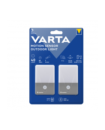 Lampka zewnętrzna VARTA Motion Sensor Outdoor Light z czujnikiem ruchu zestaw 2 szt