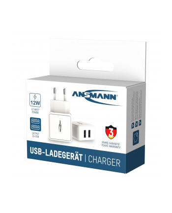 Ansmann Ładowarka HC212 2x USB-A 2.4 A (1001-0114)