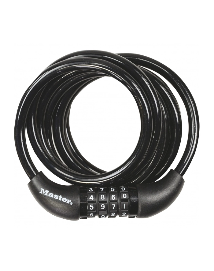 Master Lock Zapięcie Rowerowe Masterlock Quantum 8221 8mm 180Cm Szyfr Czarne główny
