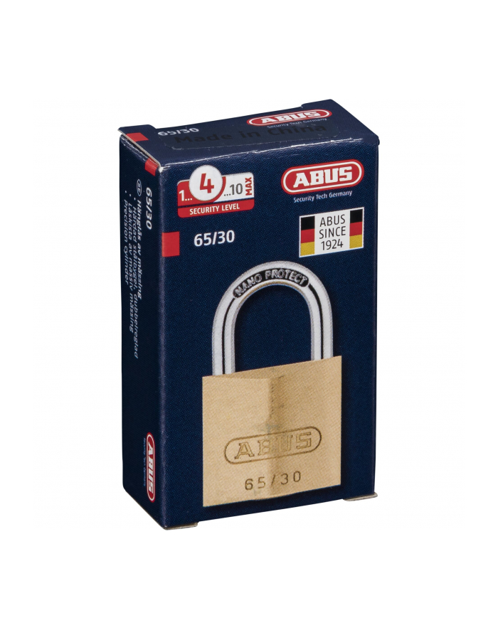 Abus Kłódka Mosiężna 65/30 SL 4 główny