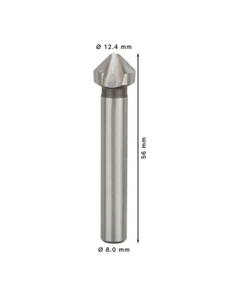 BOSCH Pogłębiacze stożkowe Ś: 12,4 r: M6 e: 56 d: 1/4 2608597507